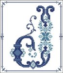 Decorative Blue Alphabet J (image for) Decorative Blue Alphabet J